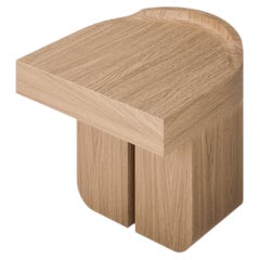 Pouf Cuddle in impiallacciatura di rovere naturale di Pendhapa
