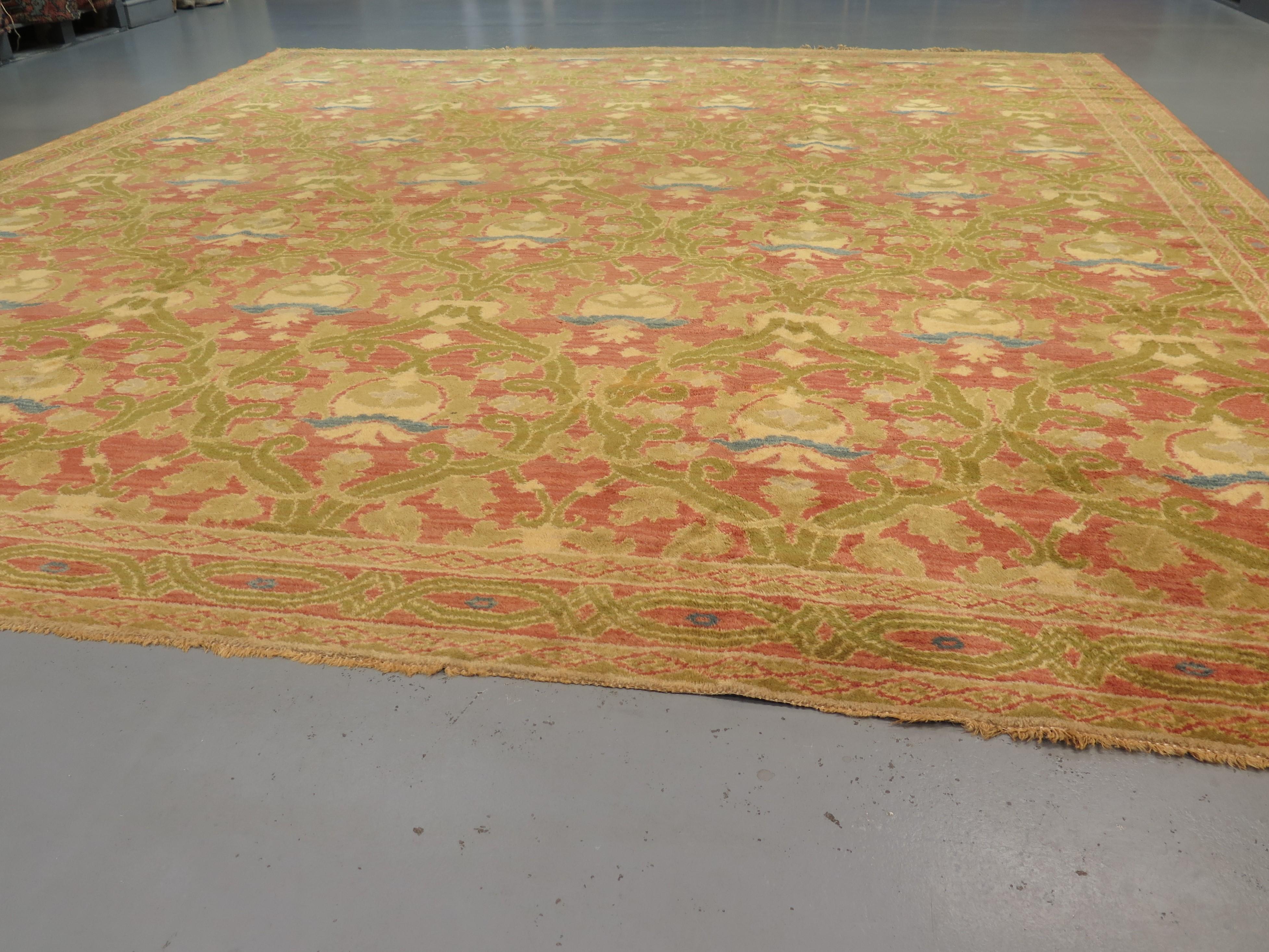 Arts and Crafts Arts & Crafts Cuenca Carpet, 1920s, Spain For Sale