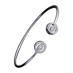 Cuff Bracelet 925 Sterling Silver Moissanite Bracelet Anniversary Gift For Women