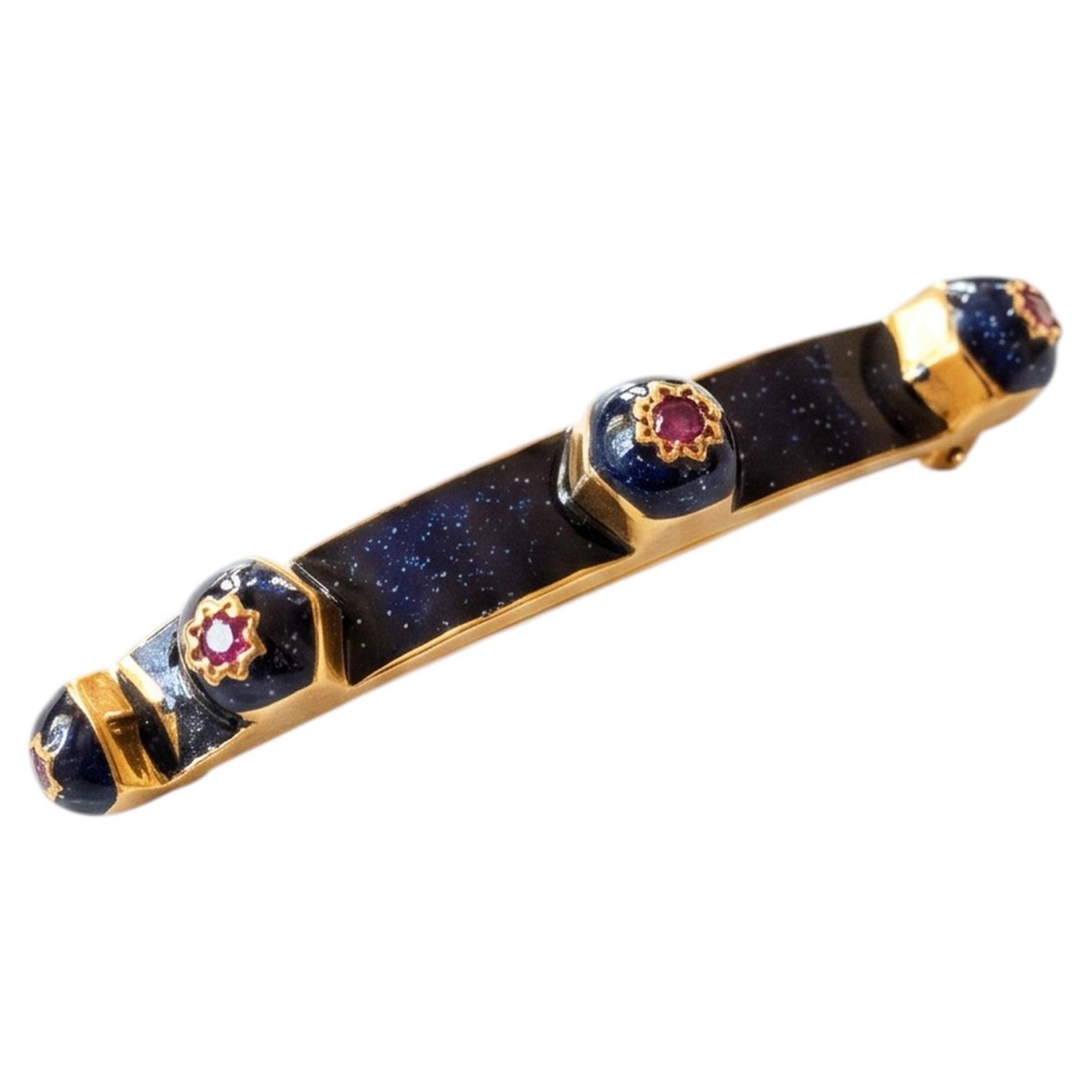 Ruby Cuff Bracelet Sculptural Stud Celestial Star J Dauphin