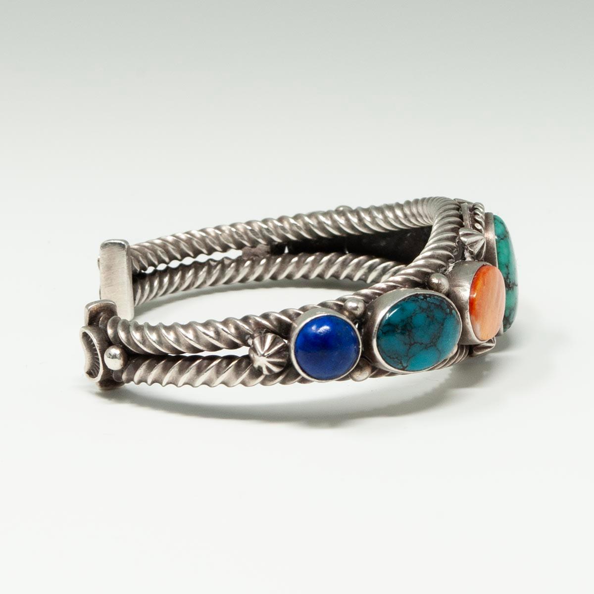 Pulsera brazalete del artista navajo Aaron Toadlena en Excelente estado para la venta en Point Richmond, CA