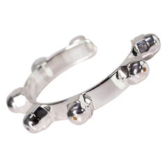 Cuff Bracelet Diamond Sapphire Emerald Sterling Silver Chakra