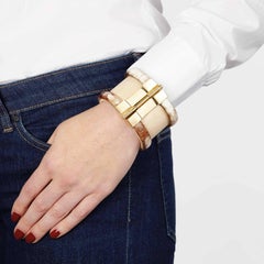 Cuff Bracelet Gold Bespoke Horn Wood Ruby Emerald Fire Opal