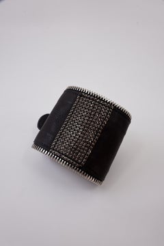 Cuff Bracelet Pyramid Silver
