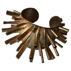 Cuff Bracelet Statement Piece Brutalist Gold