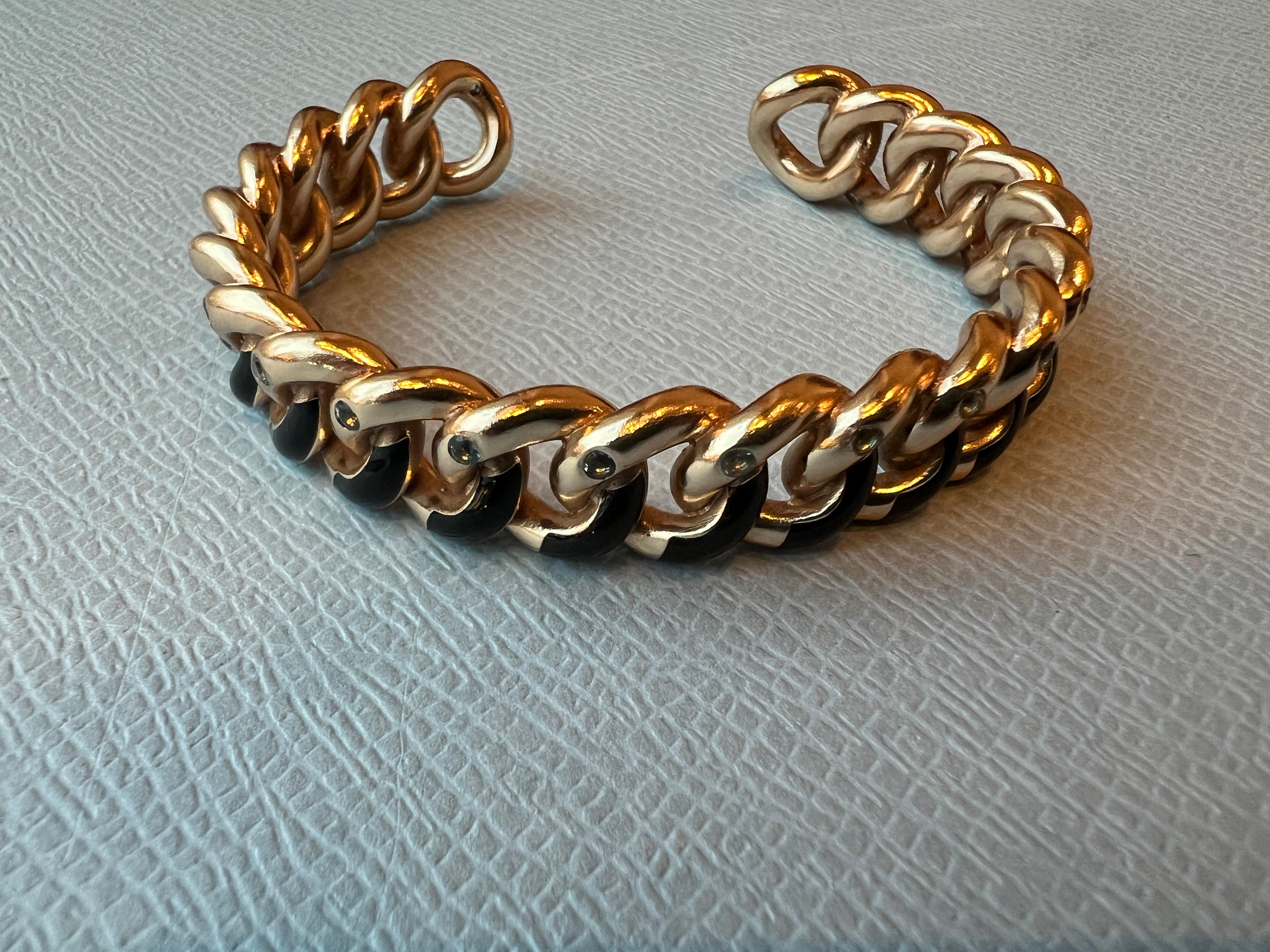 Pulsera puño cadena Aguamarina en venta 3