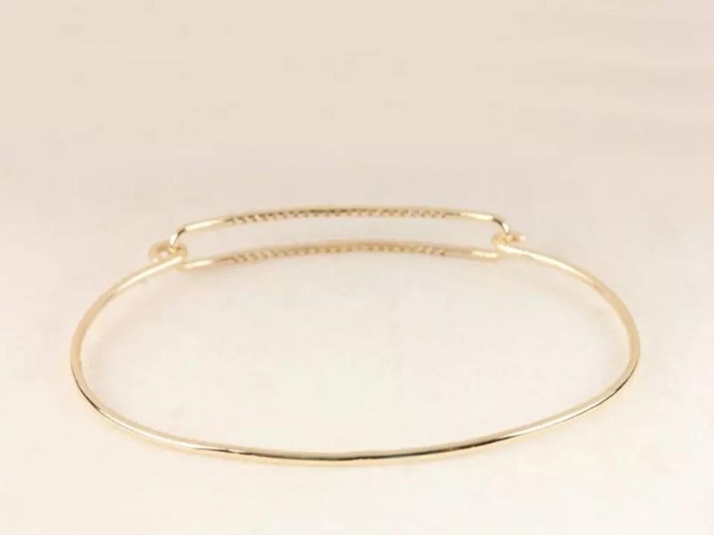 Manschette Diamant 14K Gelbgold Armreif Armband Feiner Schmuck Weihnachtsgeschenk
Geringes Gewicht, kann jeden Tag getragen werden

Zusätzliche Informationen:
Zustand: Neu ohne Etiketten: Ein brandneuer, unbenutzter und ungetragener Artikel