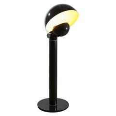 Cuffia black floorlamp by Francesco Buzzi circa 1969