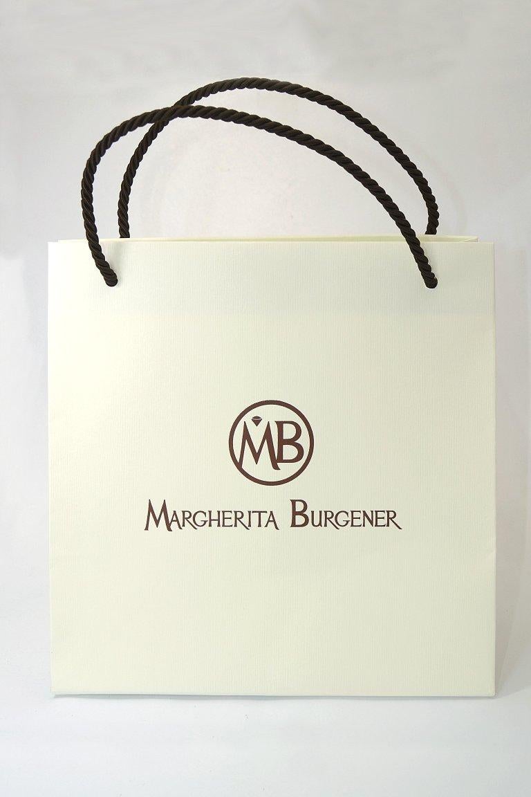 Women's or Men's Margherita Burgener 18 Karat Gold Colorless and  Black Diamond Onyx Cufflinks 