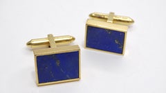 Cufflinks Blue Lapis 1970's
