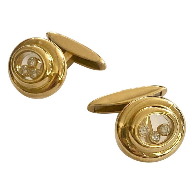 Cufflinks, Chopard, Happy Diamonds at 1stDibs