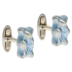 Cufflinks Gummy Bear Raspberry Unisex Gift 18k Silver Gold-Plated Greek Jewelry