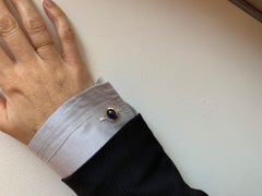 Cufflinks with 19.80 Carat Sapphires
