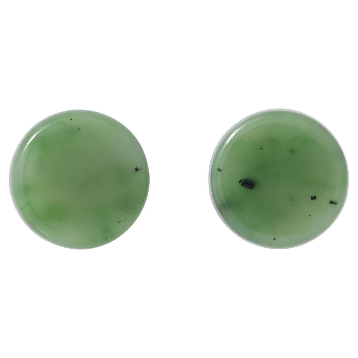 Cufflinks with Jade For Sale