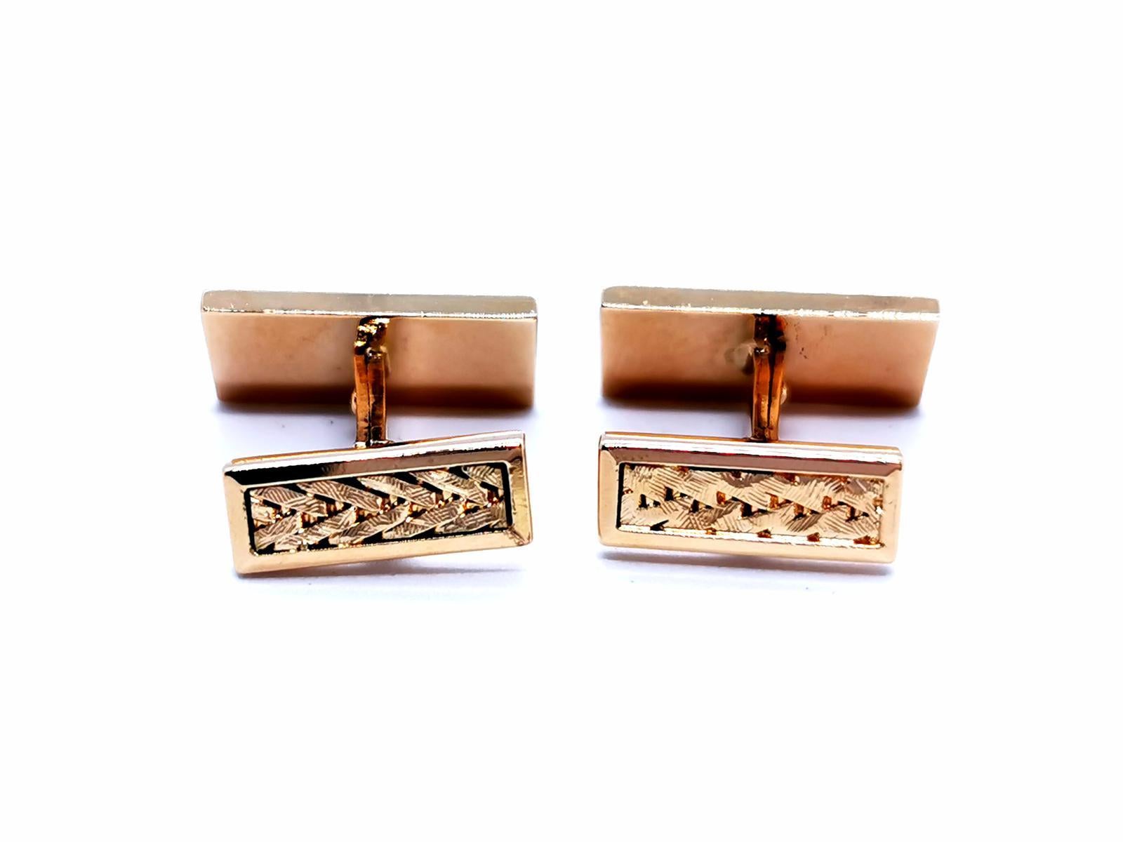 Cufflinks Yellow Gold For Sale 9