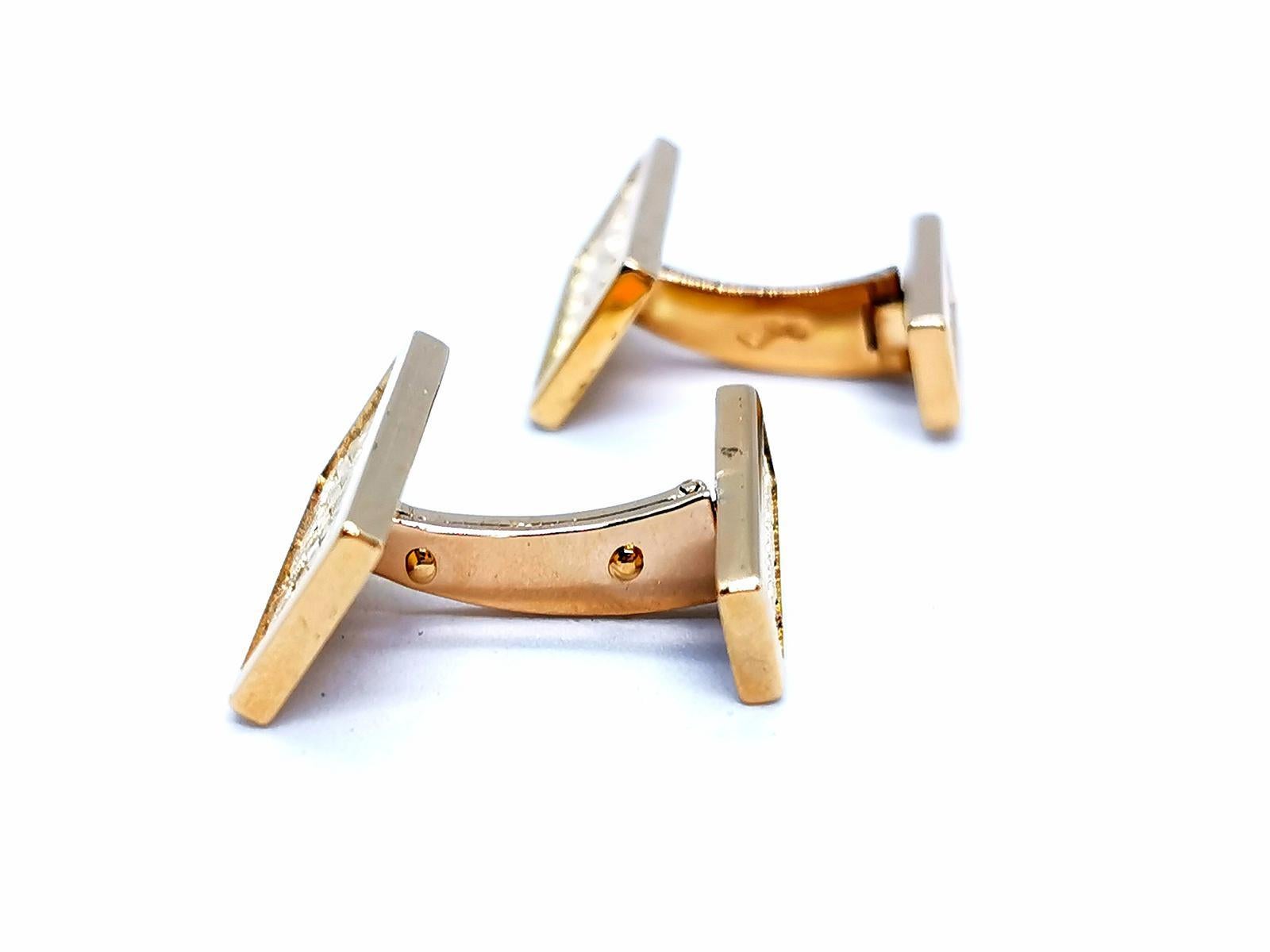 Cufflinks Yellow Gold For Sale 10