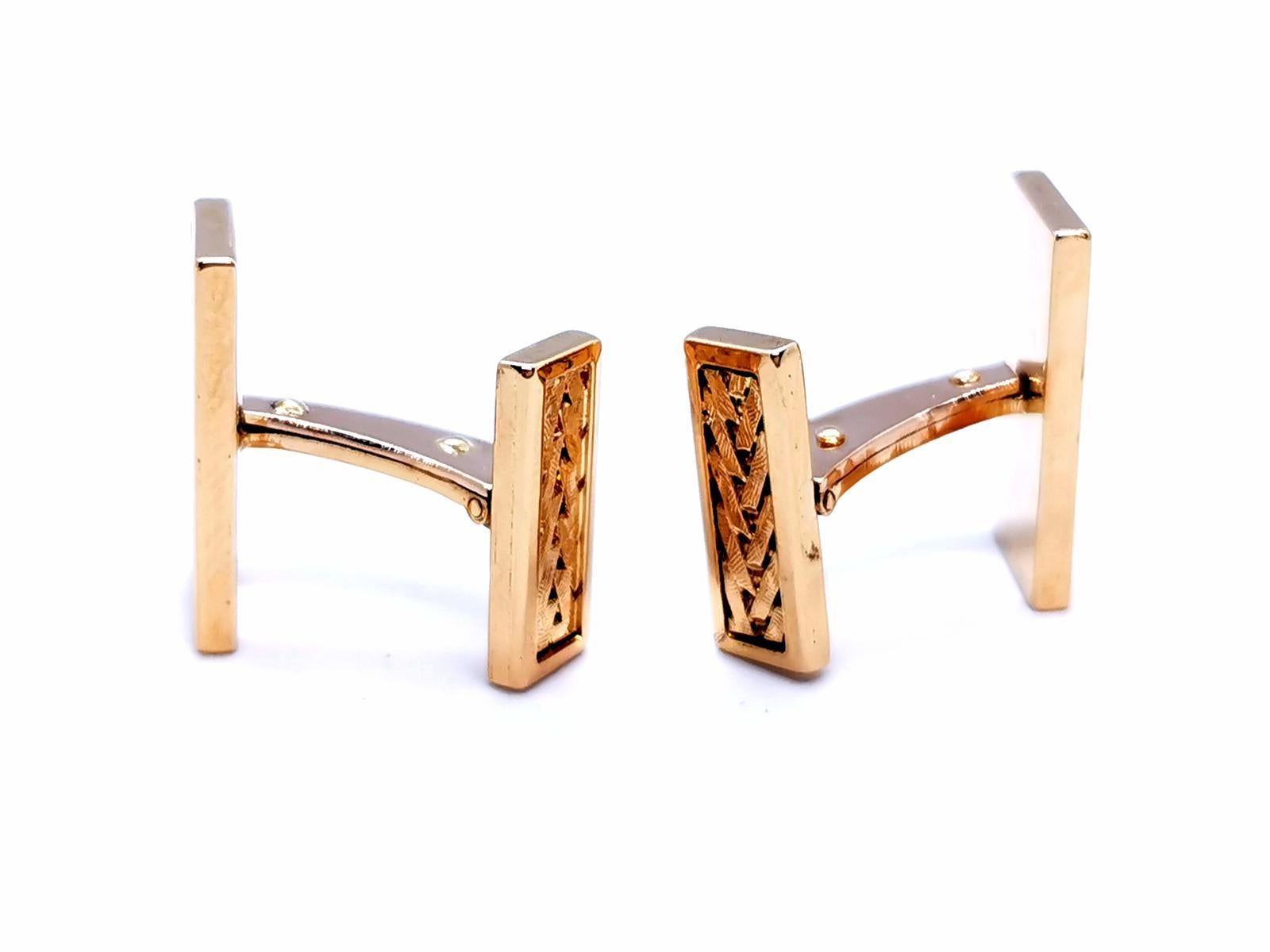 Cufflinks Yellow Gold For Sale 1