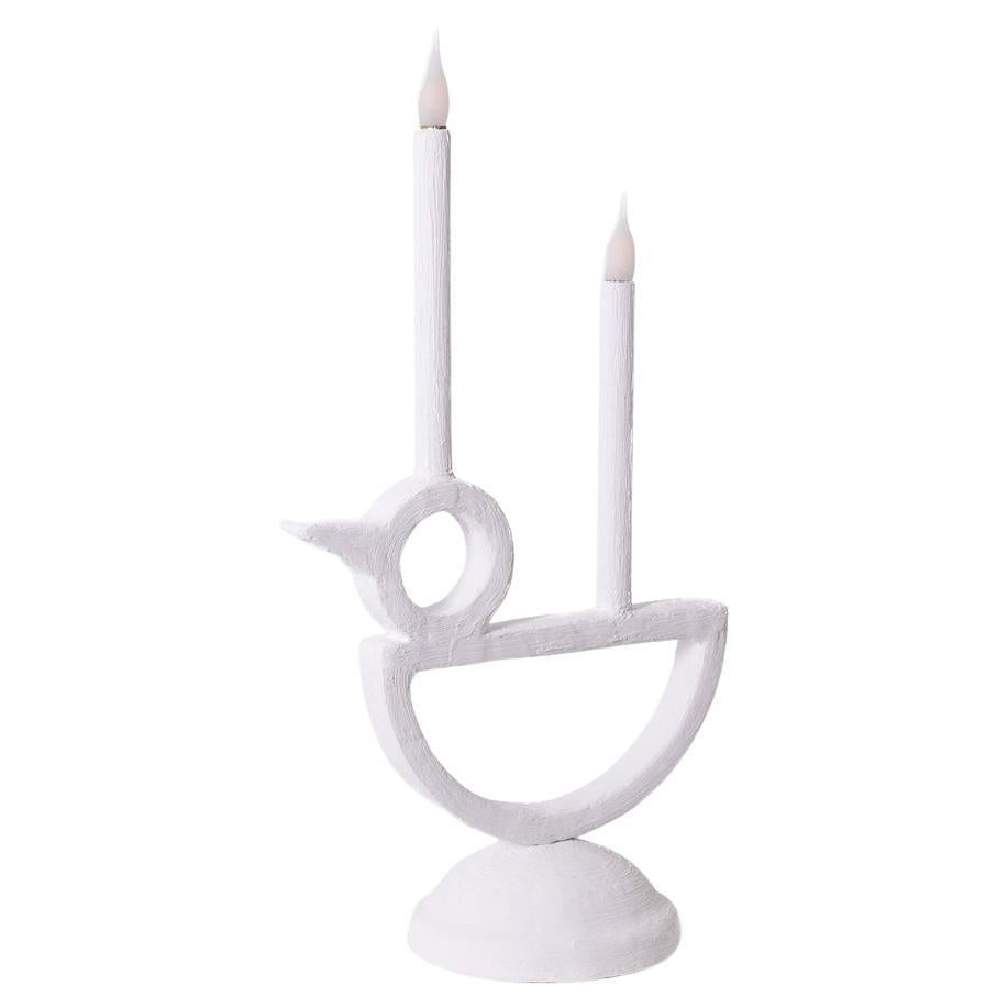 Lampada "Cui-cui" in gesso. Opera di un artista francese in una piccola serie. in vendita