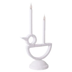 “Cui-cui” lamp in plaster. Work of a French artist in a small series.