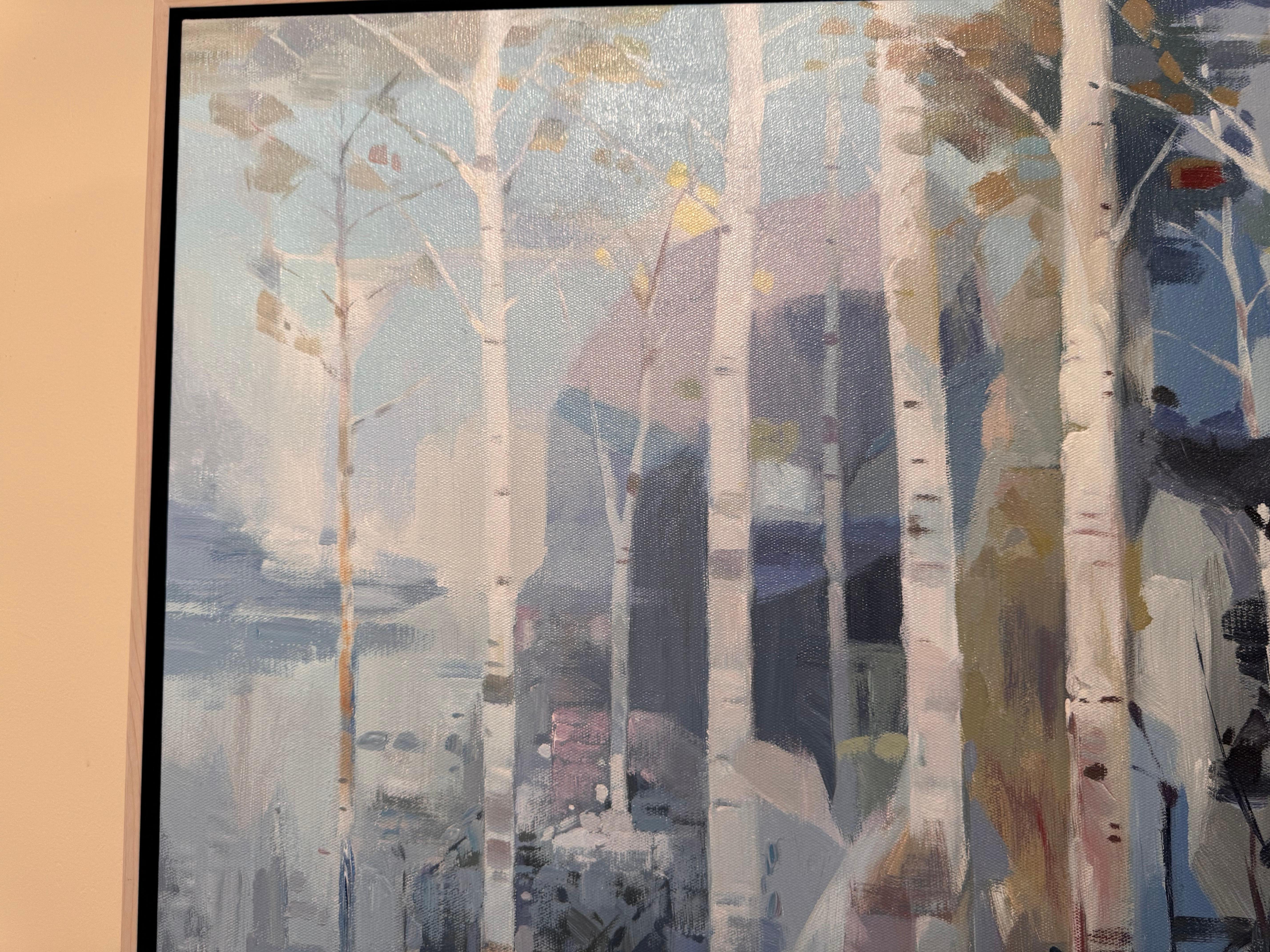 I'd Like to Go by Climbing a Birch Tree - Painting by Cui Ji