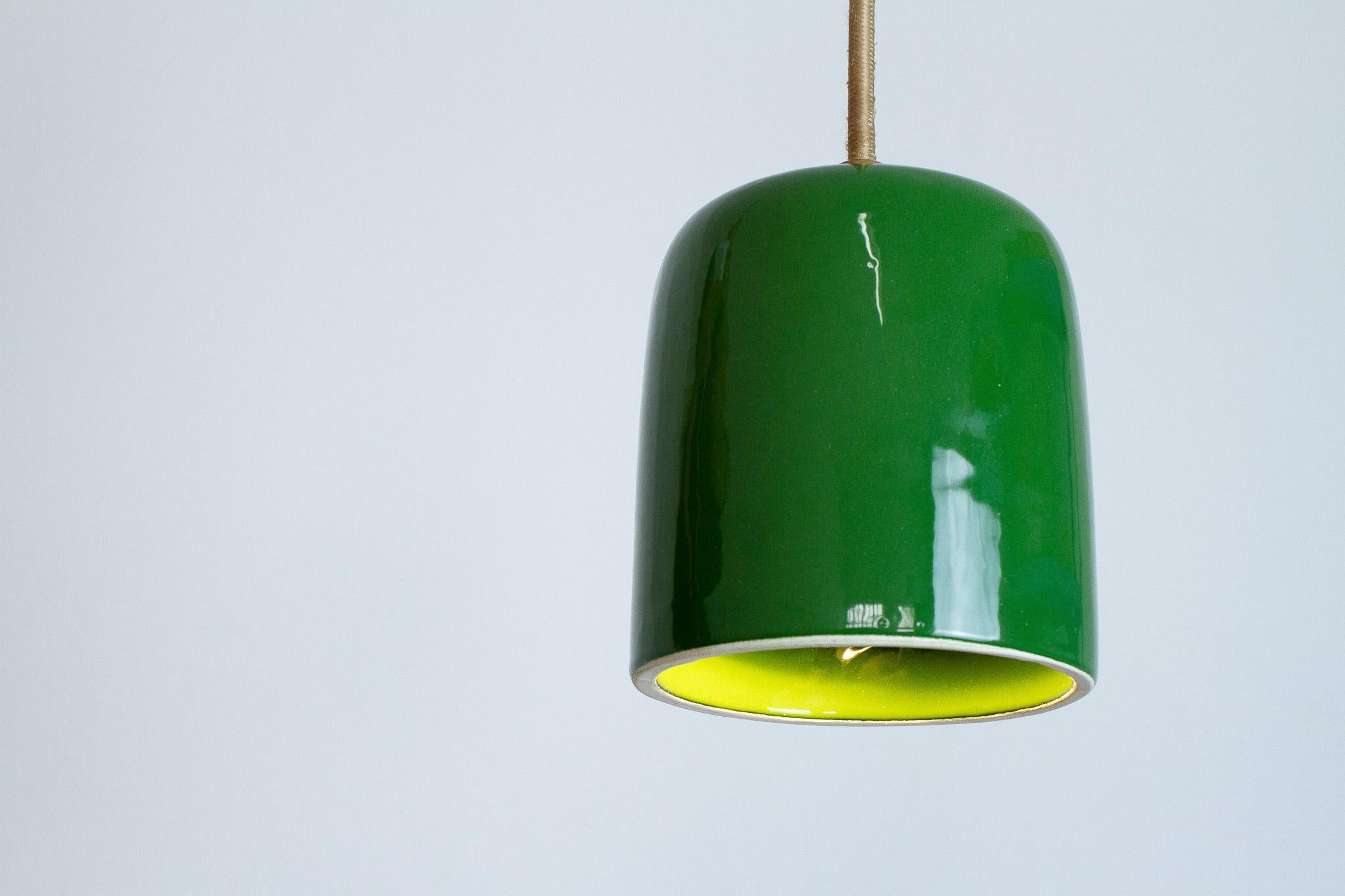 The Cuia pendant lamp is part of the Romaria collection, it was developed by Raísa Anderson, the brand's creative, and produced in the interior of São Paulo - BR, from clay, by the hands of Luis Airton, a partner ceramicist with more than 30 years