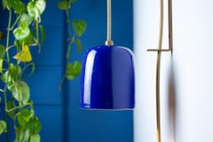 Cuia wall sconce - blue - Romaria Collection - Brazilian ceramics
