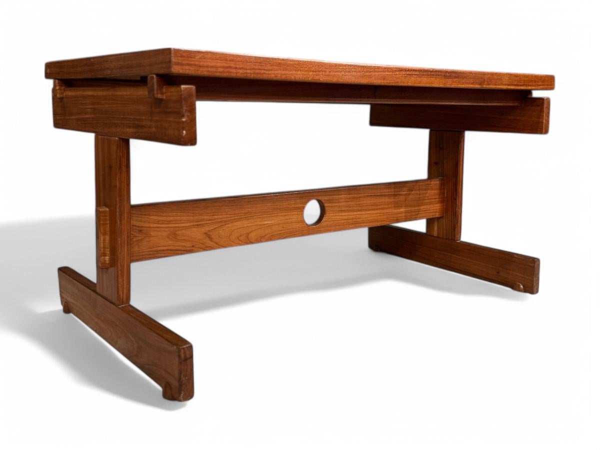 “Cuiaba” Dining Set in Hardwood & Ultrasuede, Sergio Rodrigues, 1970s, Brazil For Sale 5