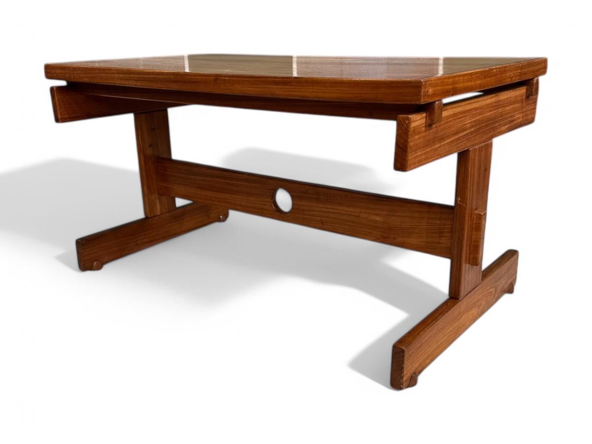 “Cuiaba” Dining Set in Hardwood & Ultrasuede, Sergio Rodrigues, 1970s, Brazil For Sale 6