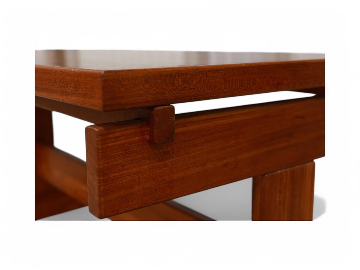 Bois de feuillus Table de salle à manger Cuiaba en bois dur par Sergio Rodrigues, années 1970 en vente