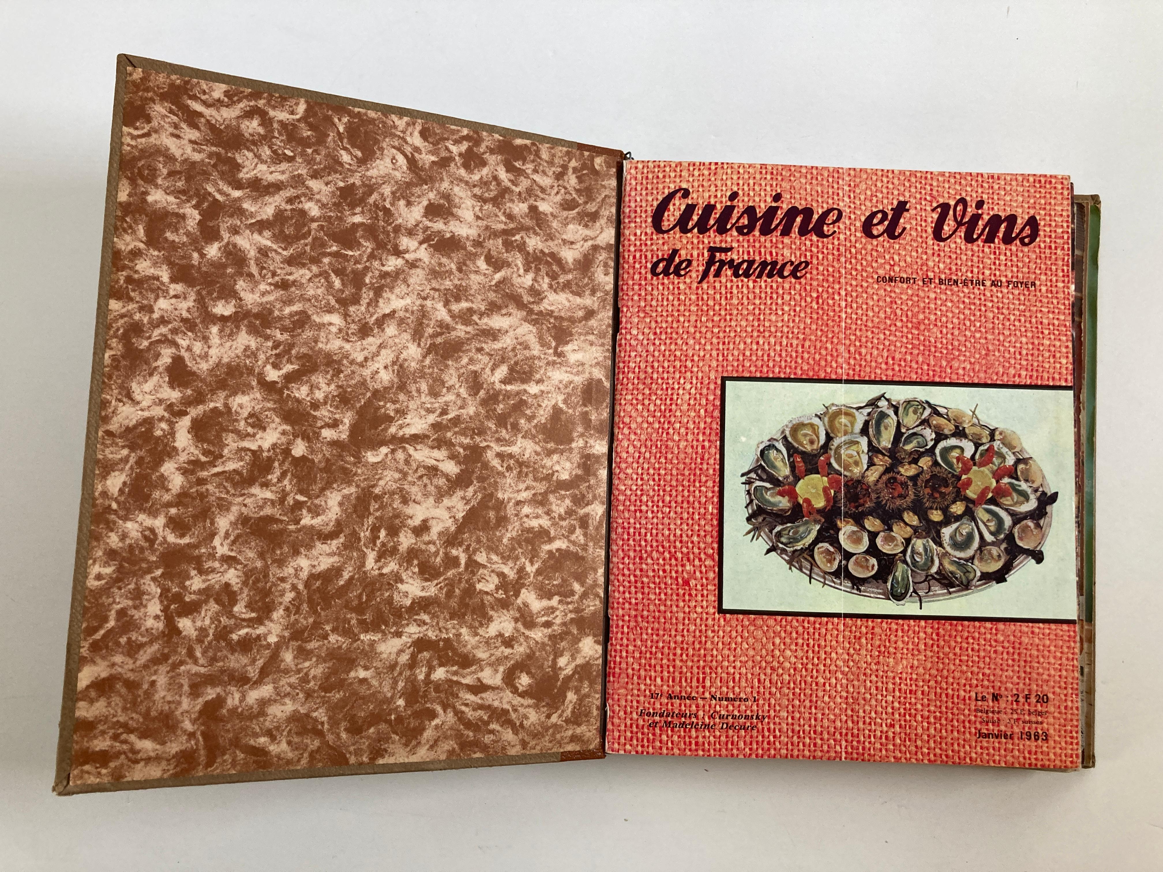 Mid-20th Century Cuisine and Wines of France by Larousse, Paris, 1963 French Cuisine Book