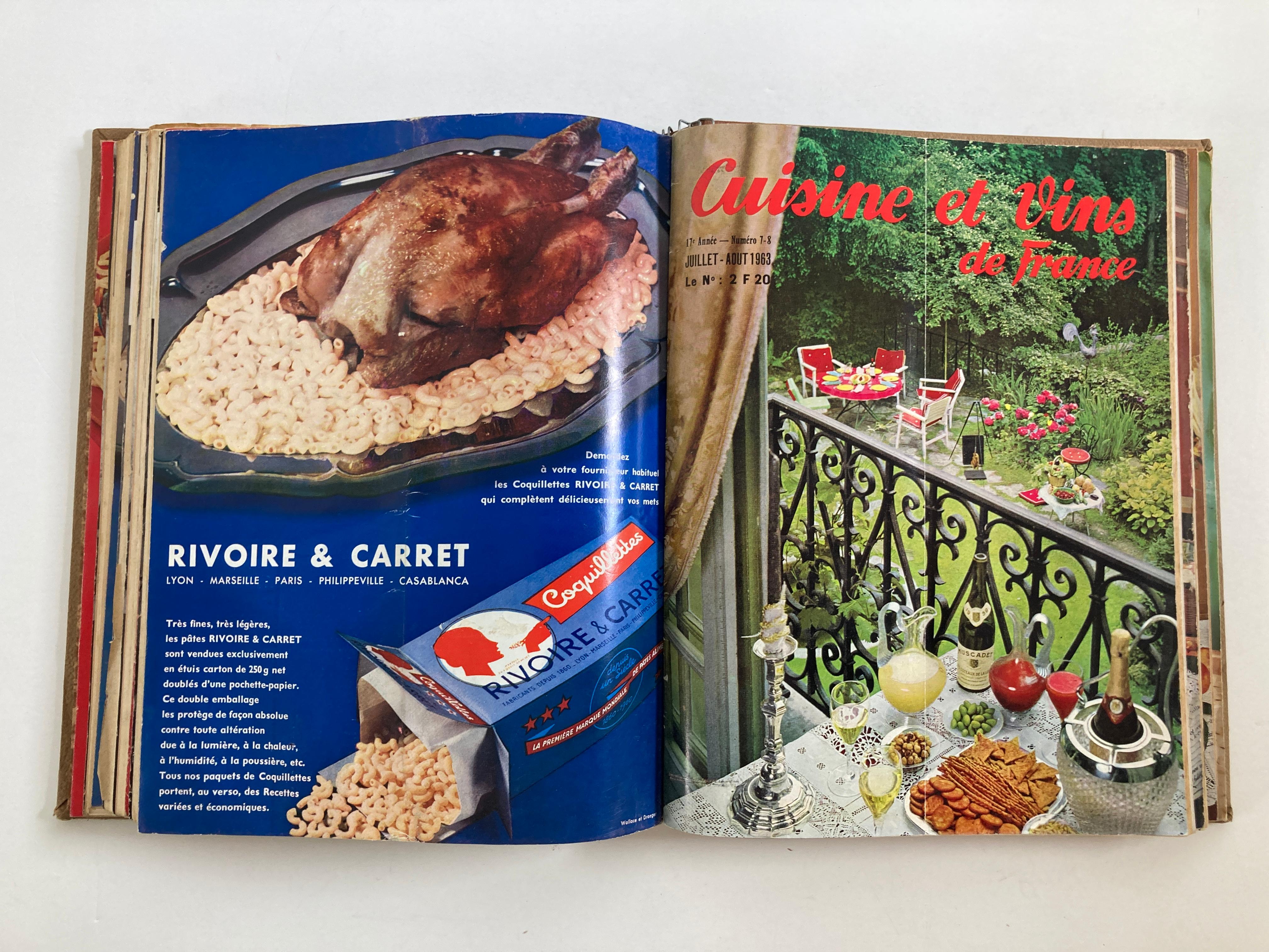 Cuisine and Wines of France by Larousse, Paris, 1963 French Cuisine Book 2