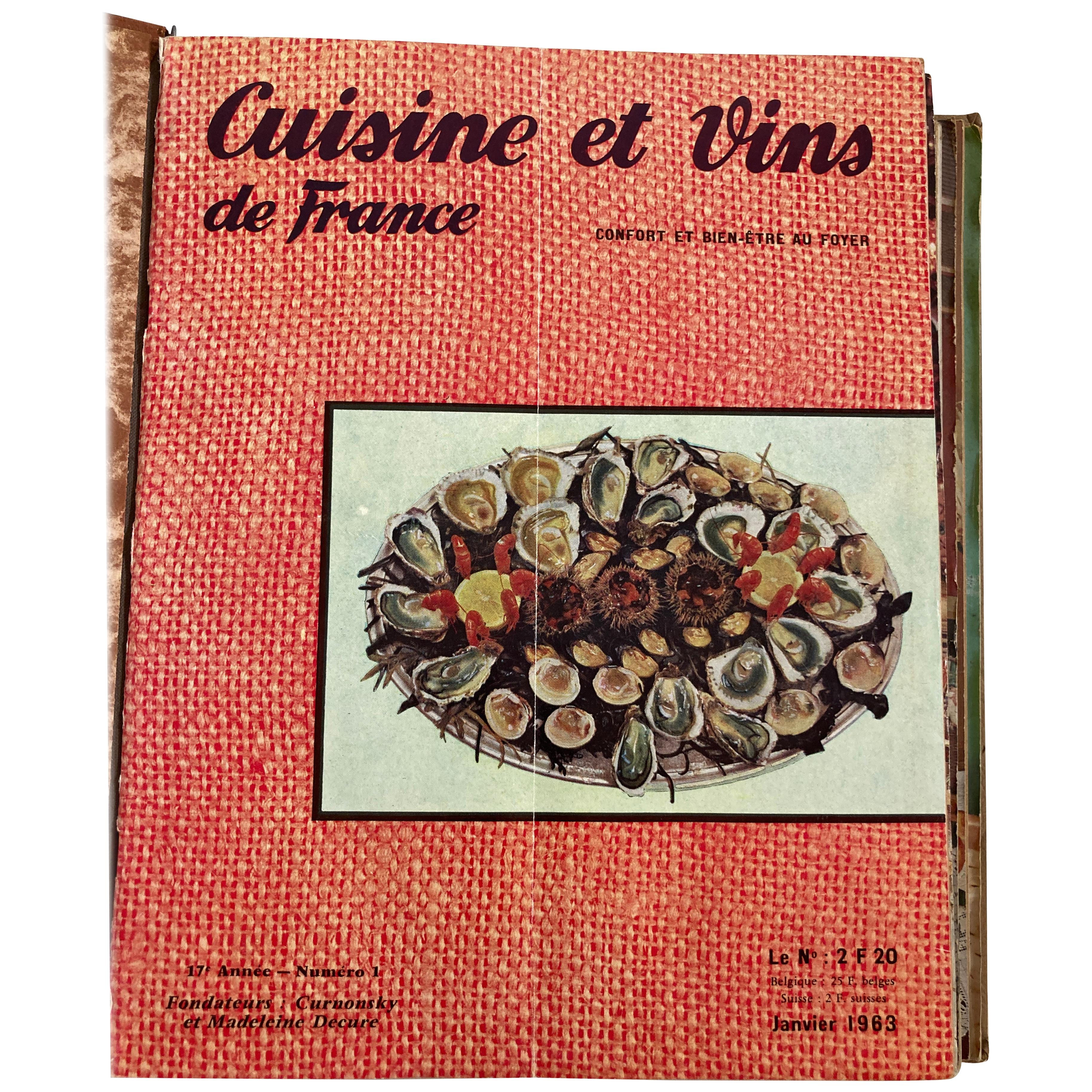 Cuisine and Wines of France by Larousse, Paris, 1963 French Cuisine Book