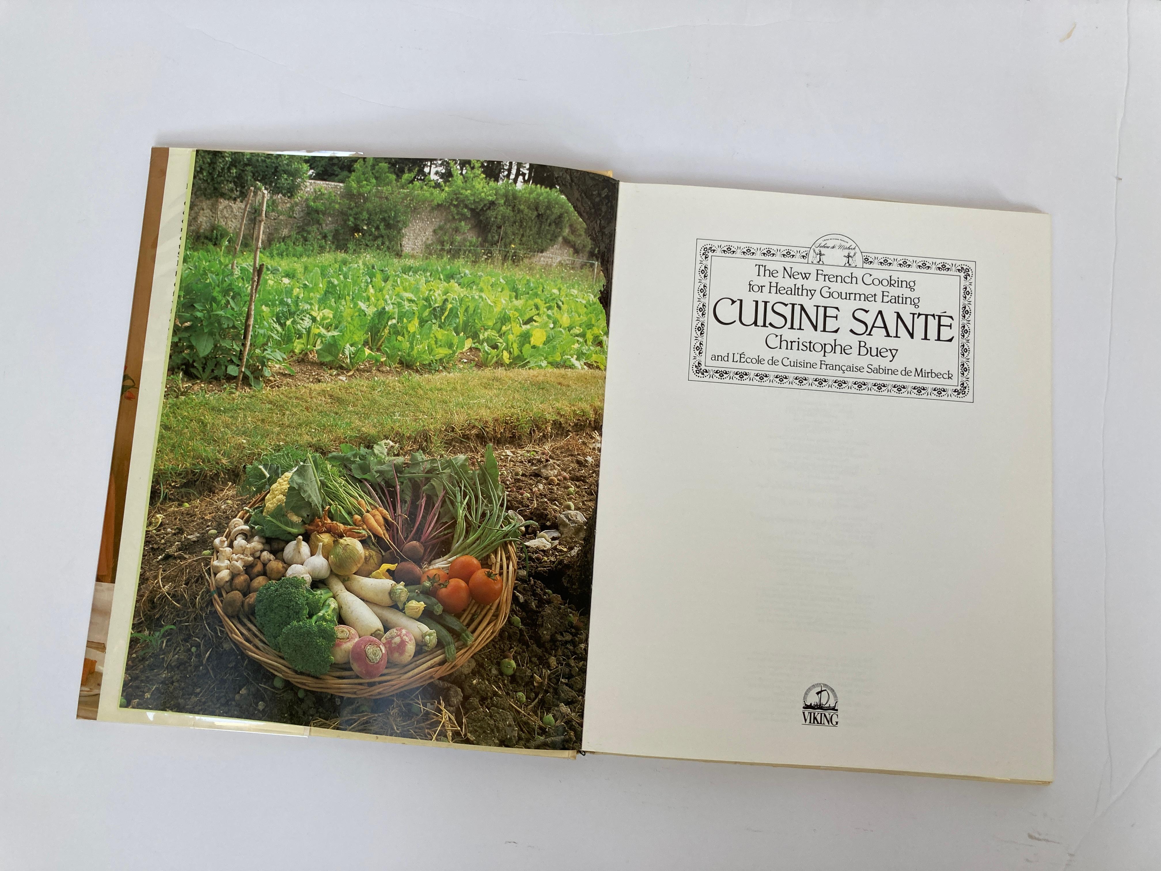 Livre « Cuisine Sante » de Christopher Buey, Livre de cuisine française Bon état - En vente à North Hollywood, CA