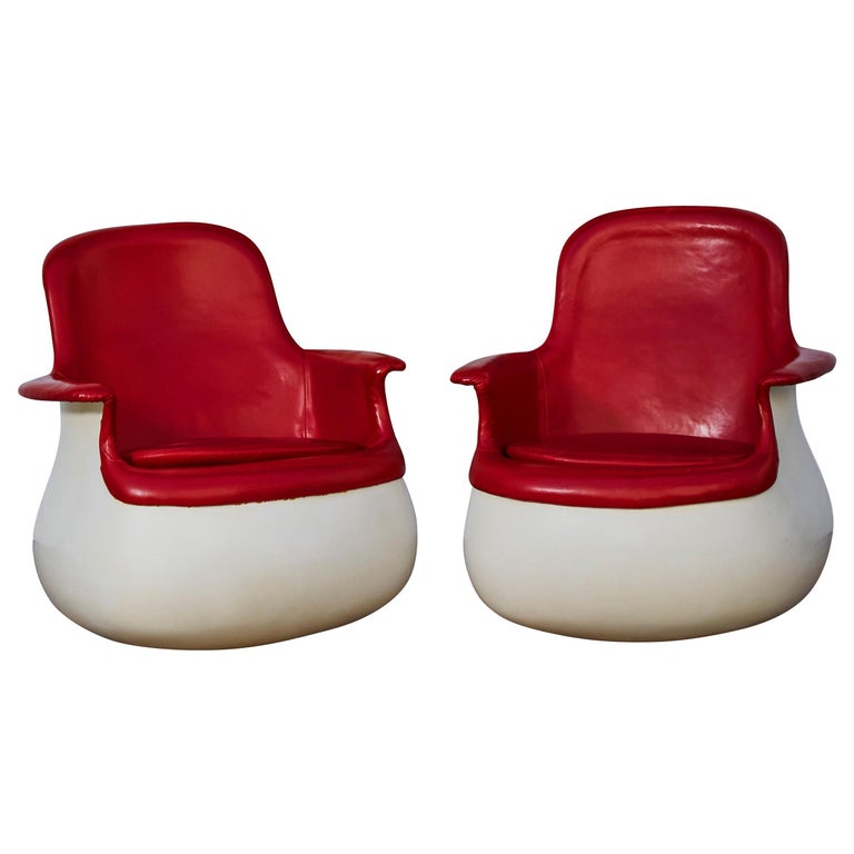 Marc Held for Knoll International Pair of Culbuto Armchairs, 1967, Offered by Galerie Glustin
