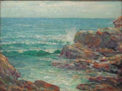 Impressionistic Maine Seascape Oil Painting Cullen Yates NA Salmagundi Artist