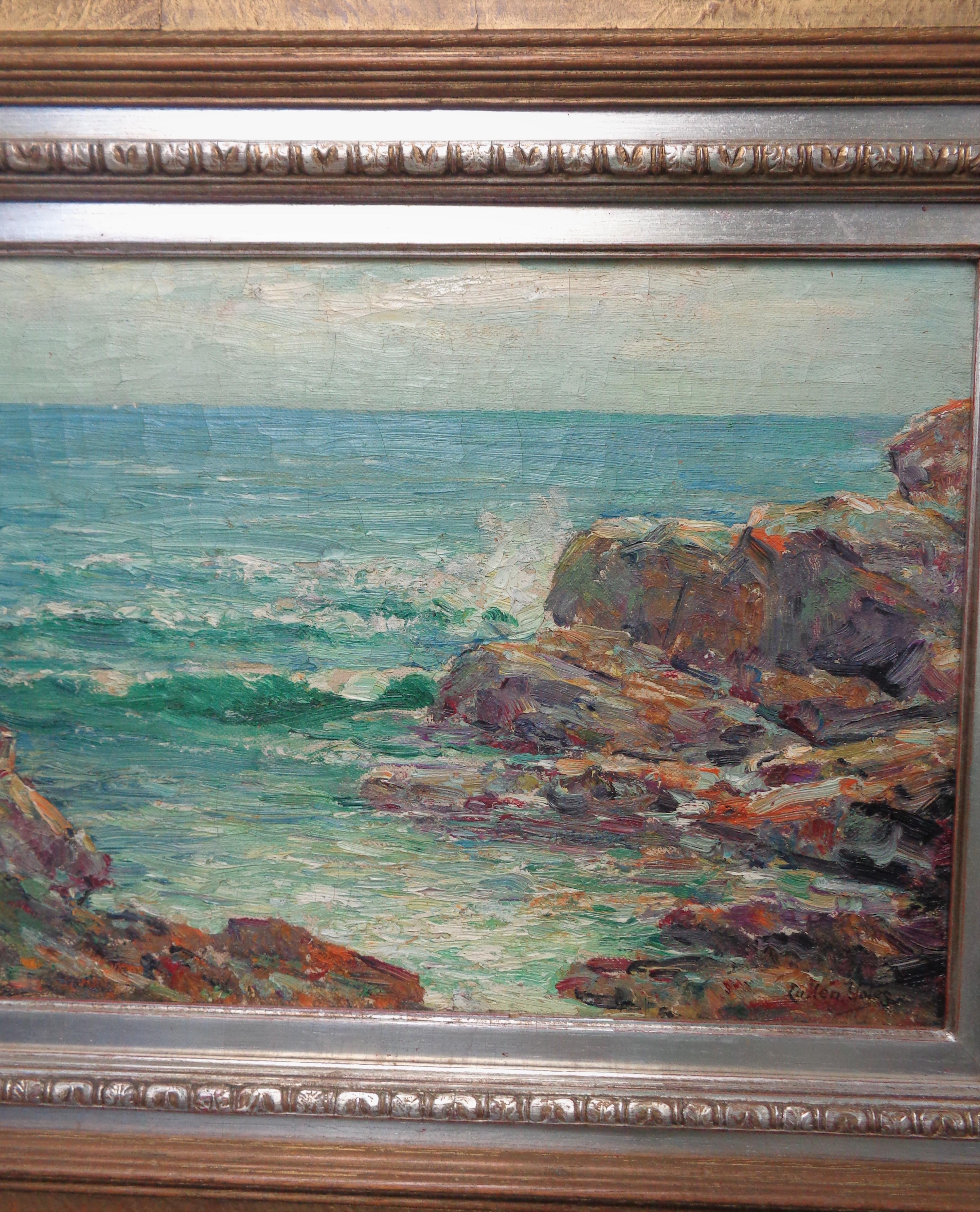  Impressionistic Maine Seascape Oil Painting Cullen Yates NA Salmagundi Artist For Sale 2