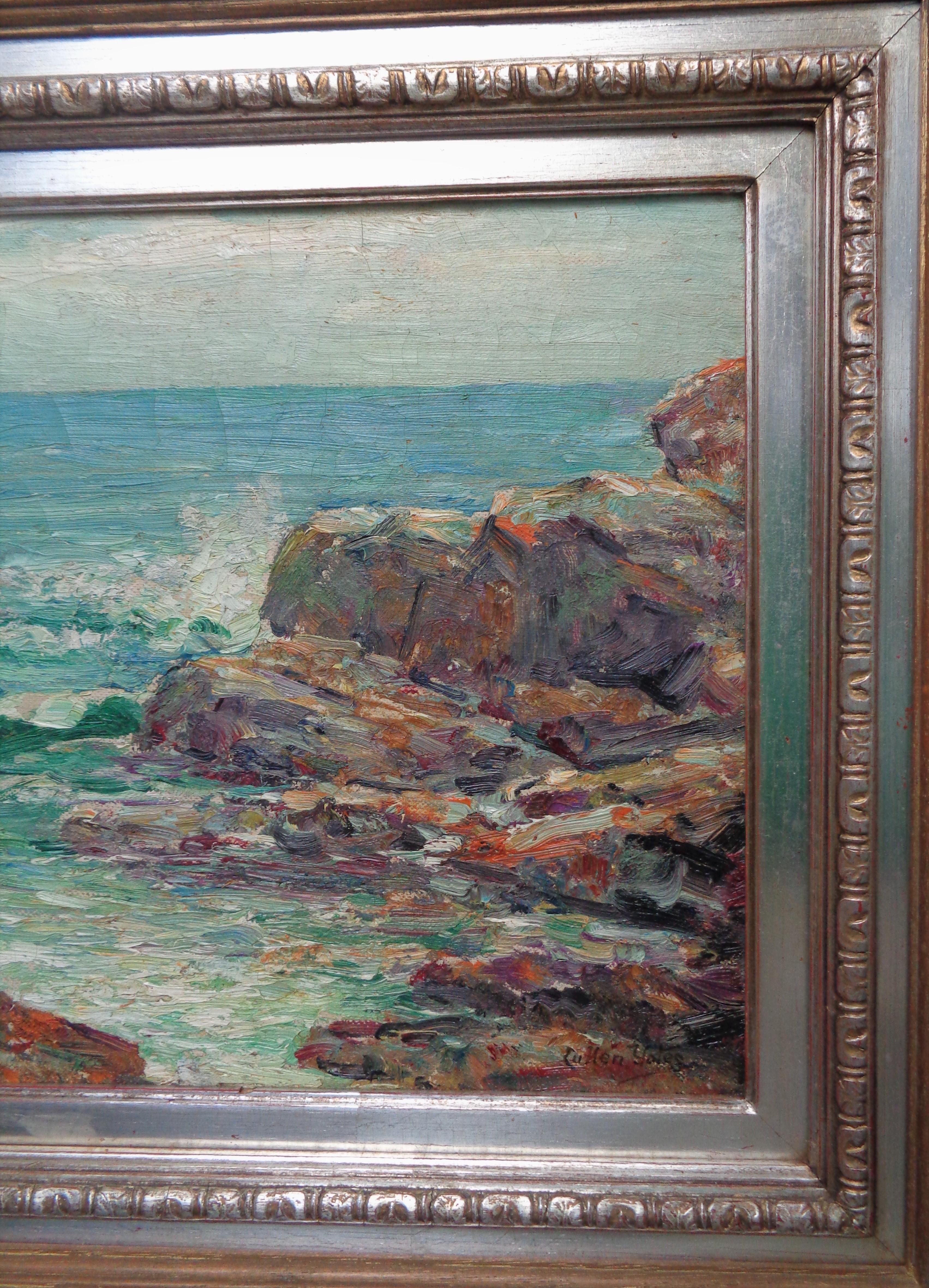  Impressionistic Maine Seascape Oil Painting Cullen Yates NA Salmagundi Artist For Sale 3
