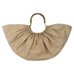Cult Gaia Banu Large Cotton Blend Canvas Tote Bag