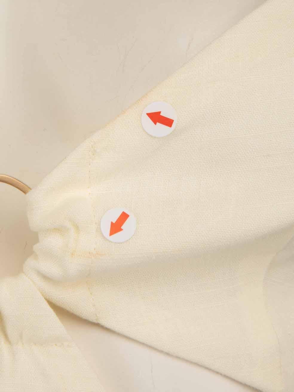Cult Gaia Cream Cut Out Accent Mia Dress Size S In Excellent Condition For Sale In London, GB