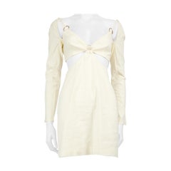 Cult Gaia Cream Cut Out Accent Mia Dress Size S