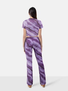 Cult Gaia Cult Gaia x Bratz Purple Tie Dye Top & Trouser Set Size S