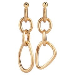 Used Cult Gaia Gold Reyes Chain Drop Earrings