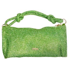 Cult Gaia Green Nano Hera Crystal Handbag