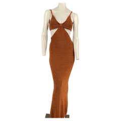 CULT GAIA Size S Rust Cotton Polyester Serita Knit Dress