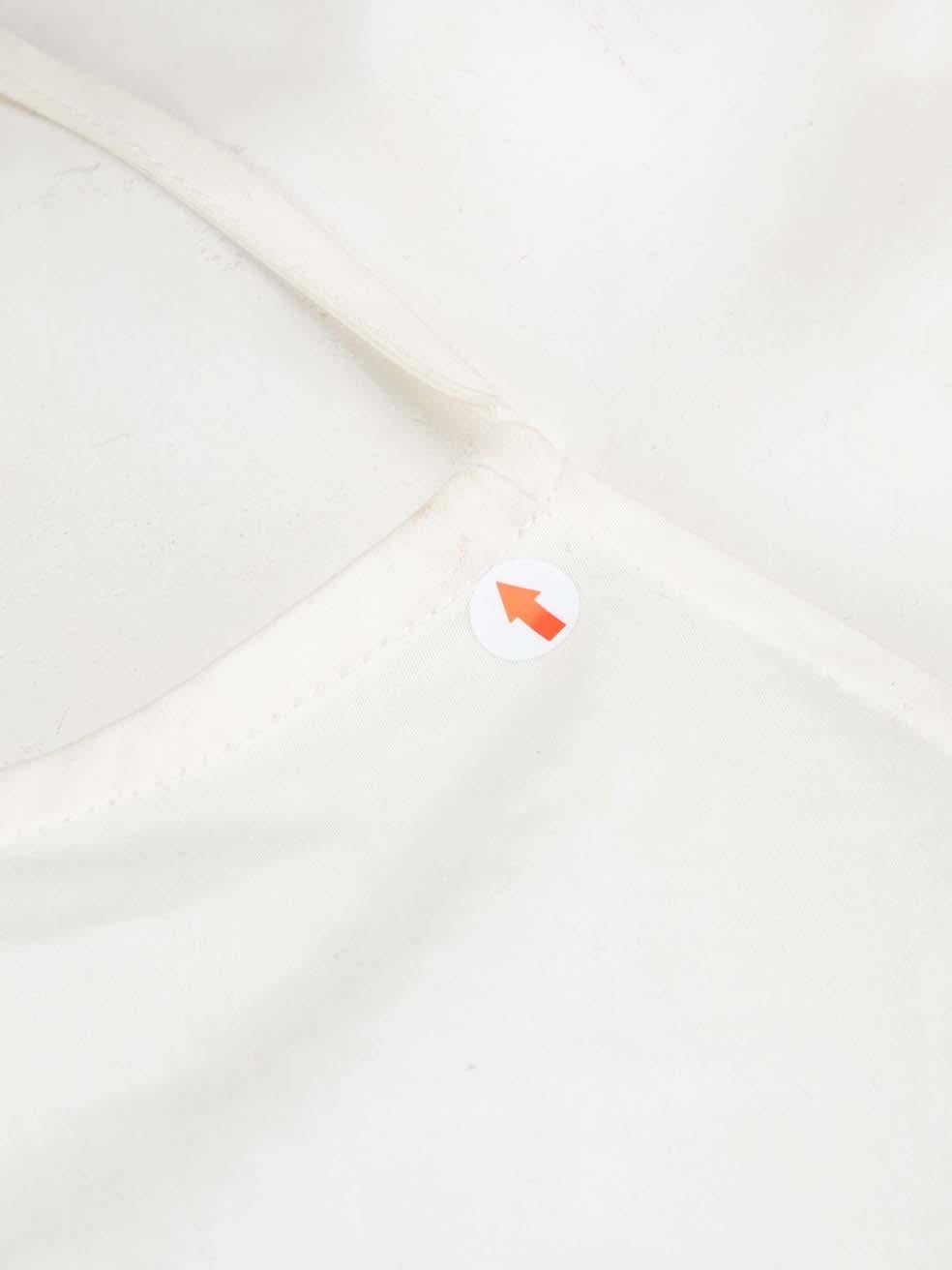 Women's Cult Gaia White Cotton Asymmetric Cut Midi Dress Size S For Sale