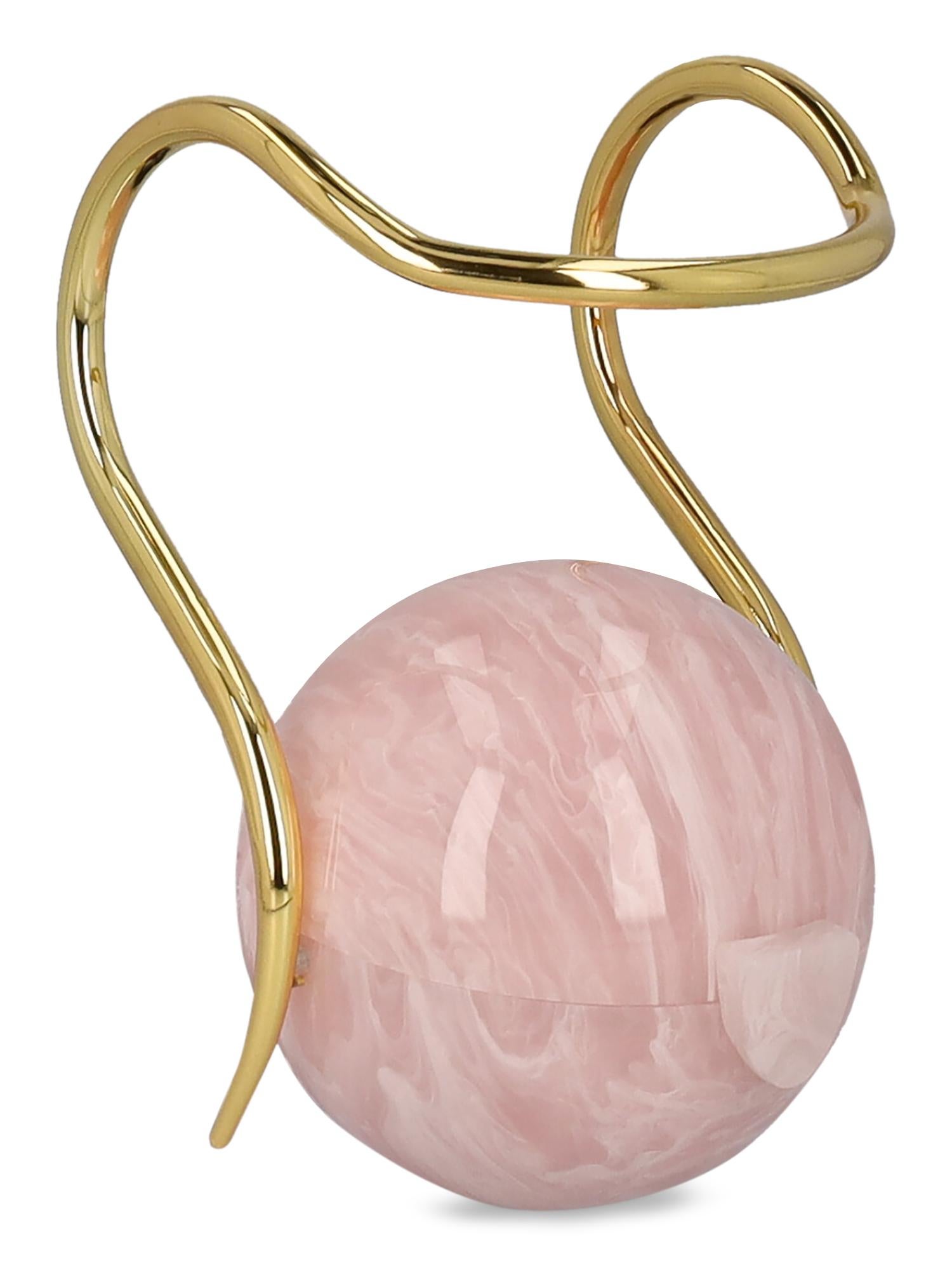 Beige Cult Gaia Women Handbags Gold, Pink Resin  For Sale