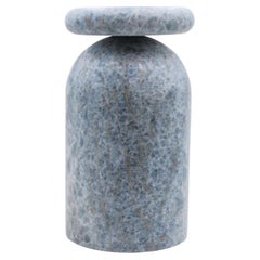 Cult Stool, table d'appoint sculpturale, Blue Calacite