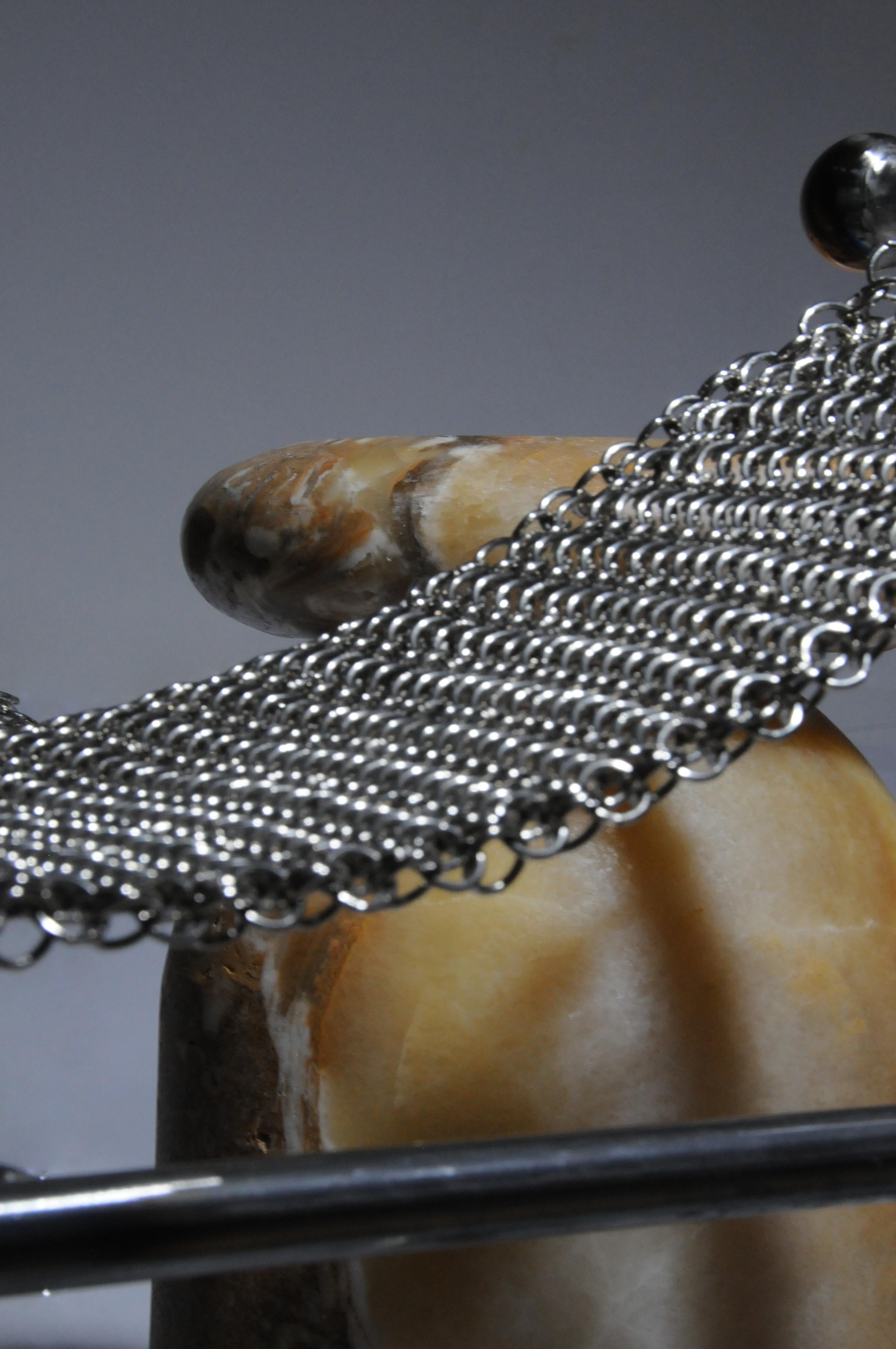 Cult Stool, Sculptural Side Table, Mexican Onyx Marble Conglomerate For Sale 2