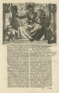 Cultural Encounter in New Mexico, Copper Engraving Published in 1673