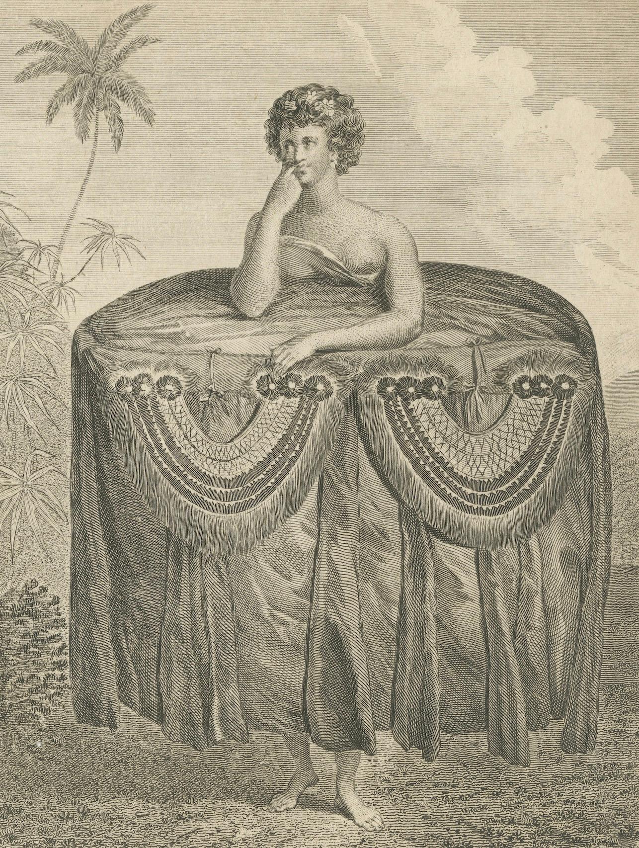 Late 18th Century Cultural Habits of Tahitian Women: Dance and Ceremony, circa 1790 For Sale